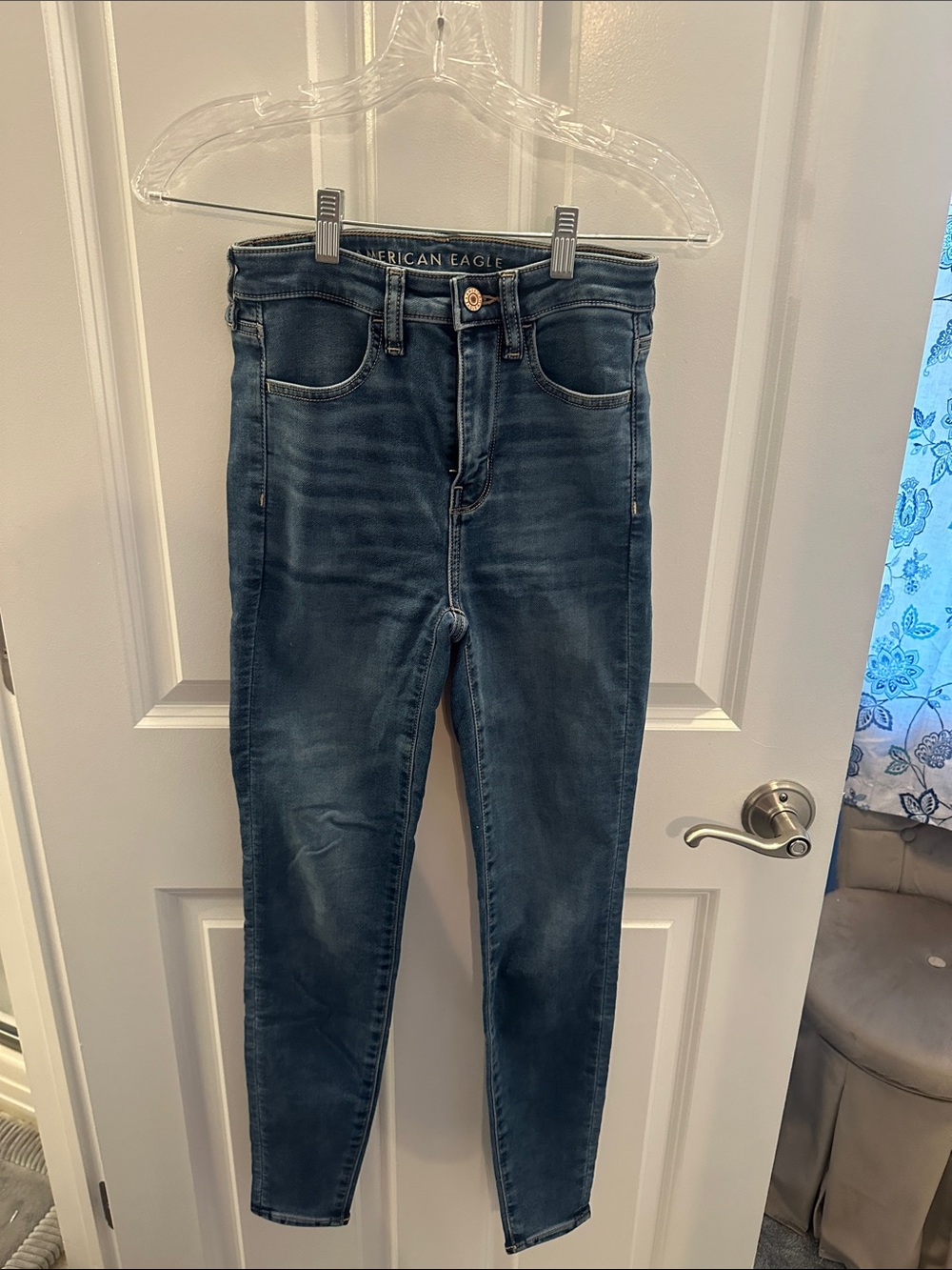 American Eagle Outfitters Skinny Jeans - Dark Blue Wash